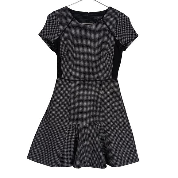 J.CREW Checkered Wool Flutter Dress Size 12 ASO Veronica Lodge Riverdale Episode - Picture 3 of 12